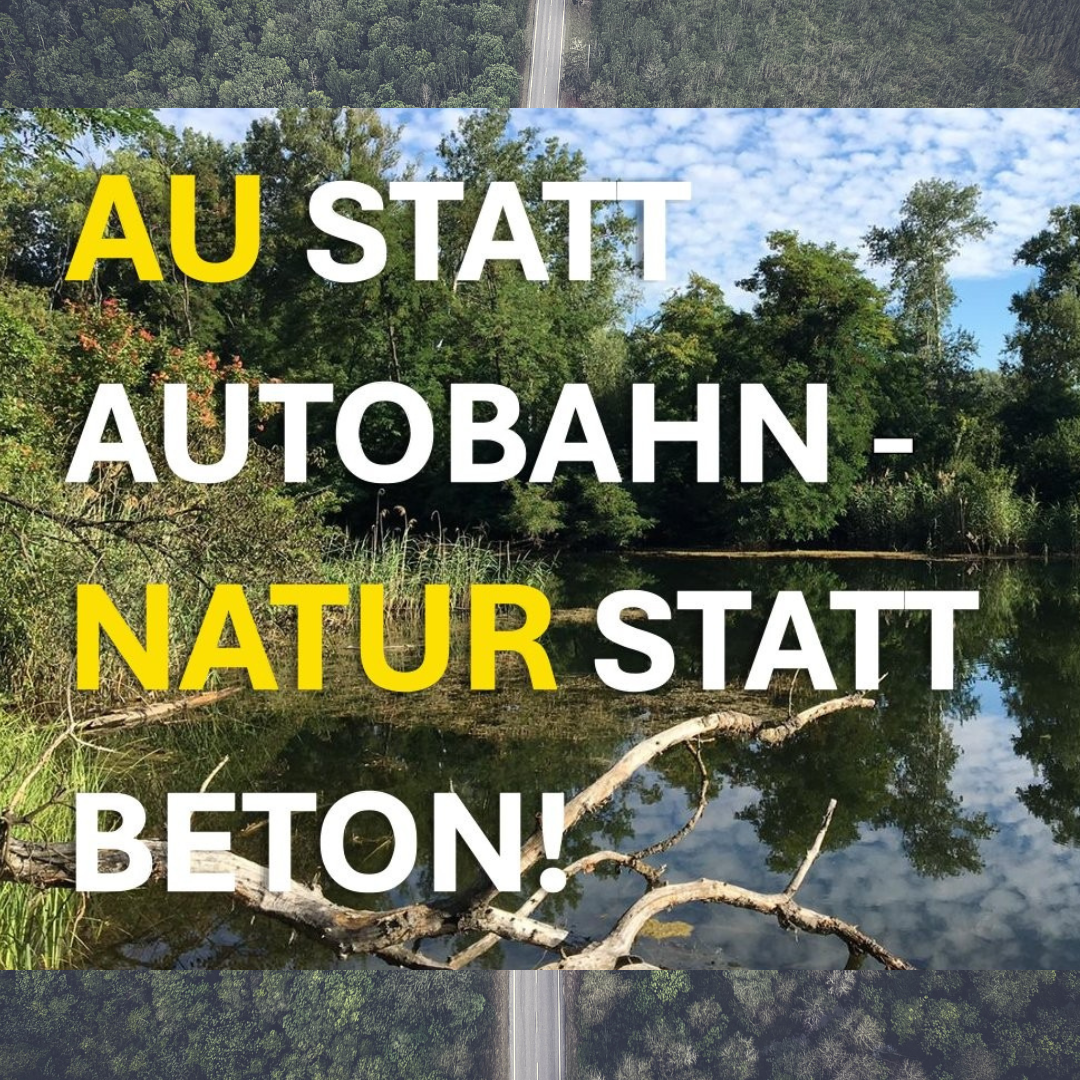 Kundgebung: Au statt Autobahn – Natur statt Beton